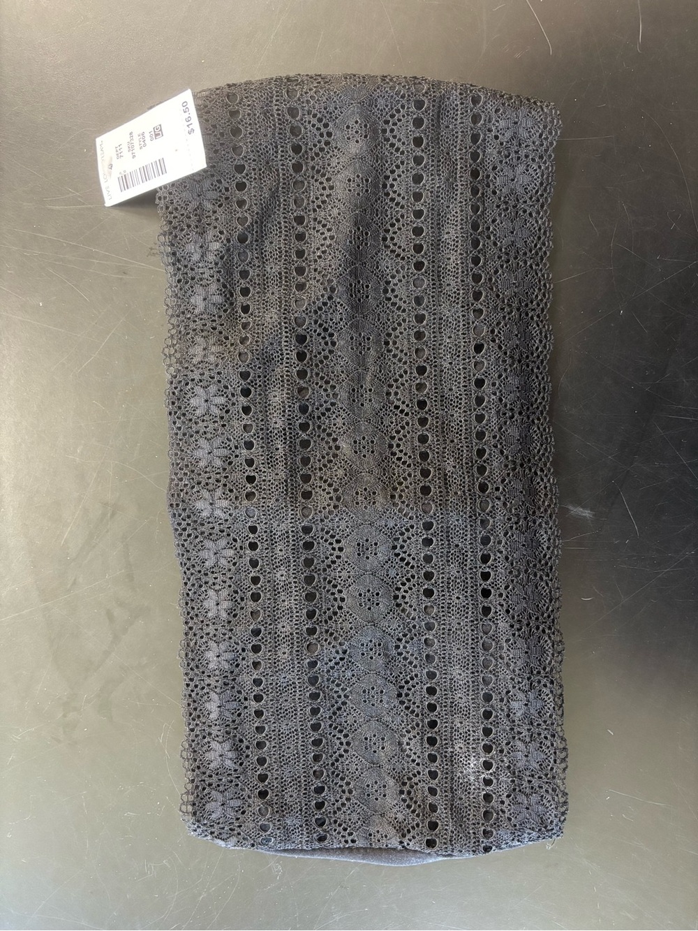 Lacy black strapless shelf bra size L by Live. Love. Dream. New w/tags